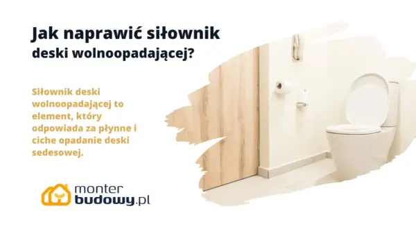 Jak naprawić siłownik deski wolnoopadającej? Siłownik deski wolnoopadającej zapewnia płynne i ciche opadanie deski sedesowej.